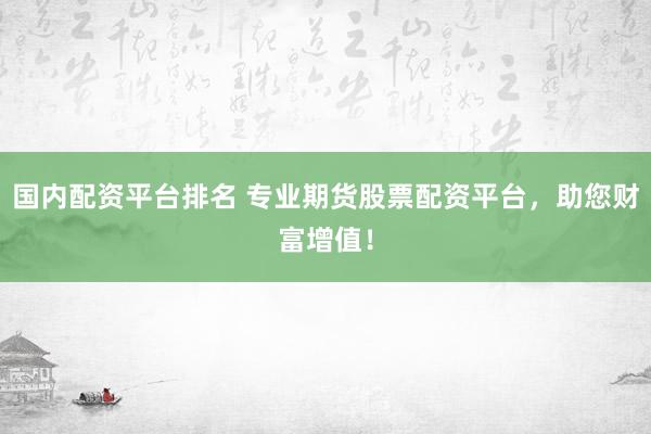 国内配资平台排名 专业期货股票配资平台，助您财富增值！
