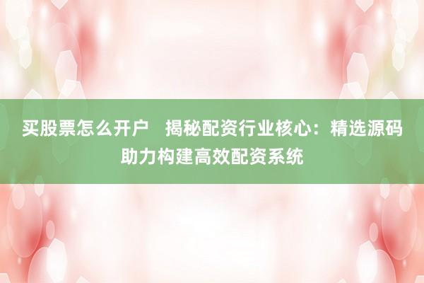 买股票怎么开户   揭秘配资行业核心：精选源码助力构建高效配资系统