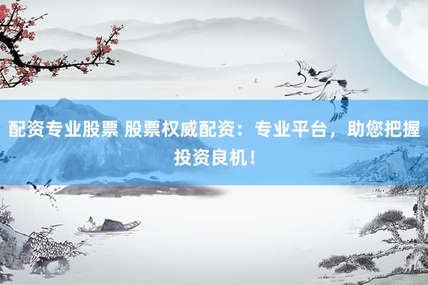 配资专业股票 股票权威配资：专业平台，助您把握投资良机！