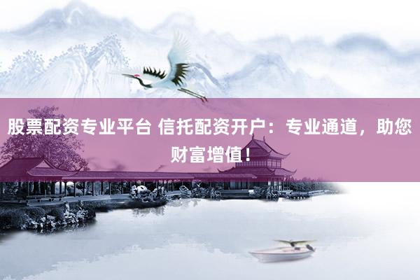 股票配资专业平台 信托配资开户:专业通道,助您财富增值!